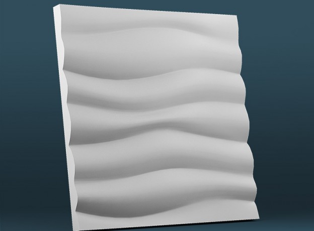 Mold for 3D panels Wave horizontal large relief