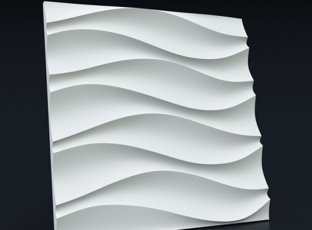 Mold for 3D panels Symmetric wave