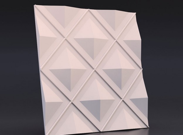 Mold for 3D panels Inscribed rhombuses