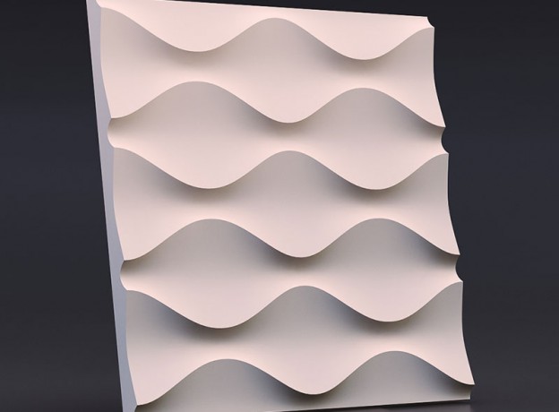 Mold for 3D panels Sand Wave