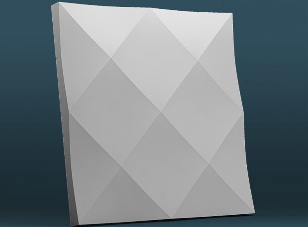 Mold for 3D panels Rhombuses