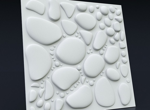 Mold for 3D panels Pebbles
