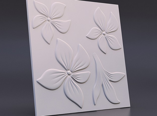 Mold for 3D panels Flower